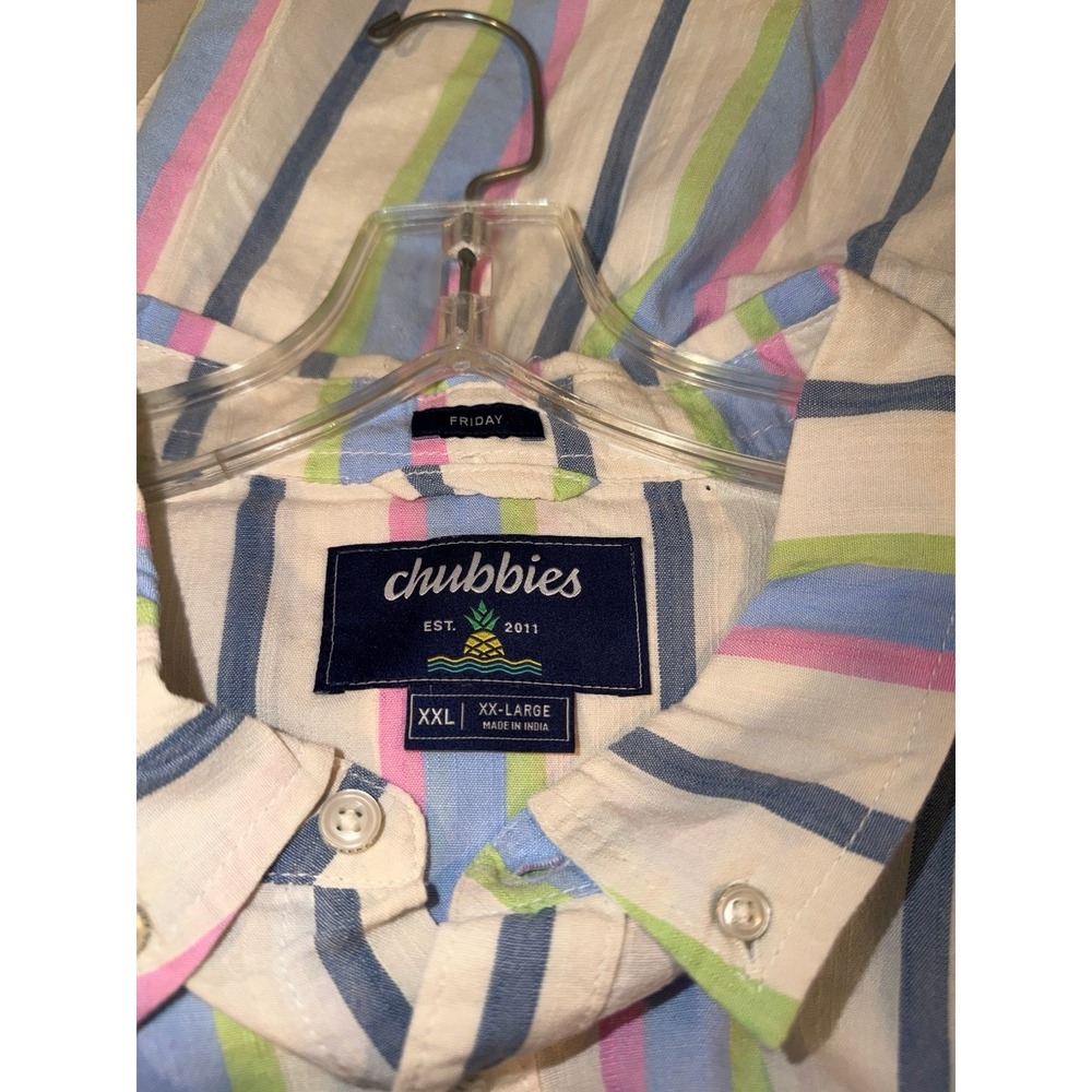 Chubbies Men's Soft Serve Resort Weave Friday Shirt. Size XXL (NWTS) - Picture 5 of 6